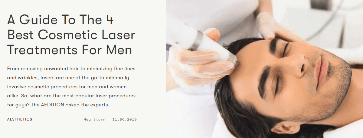 Dr Ron Shelton's interview on Cosmetic Laser Treatments For Men
