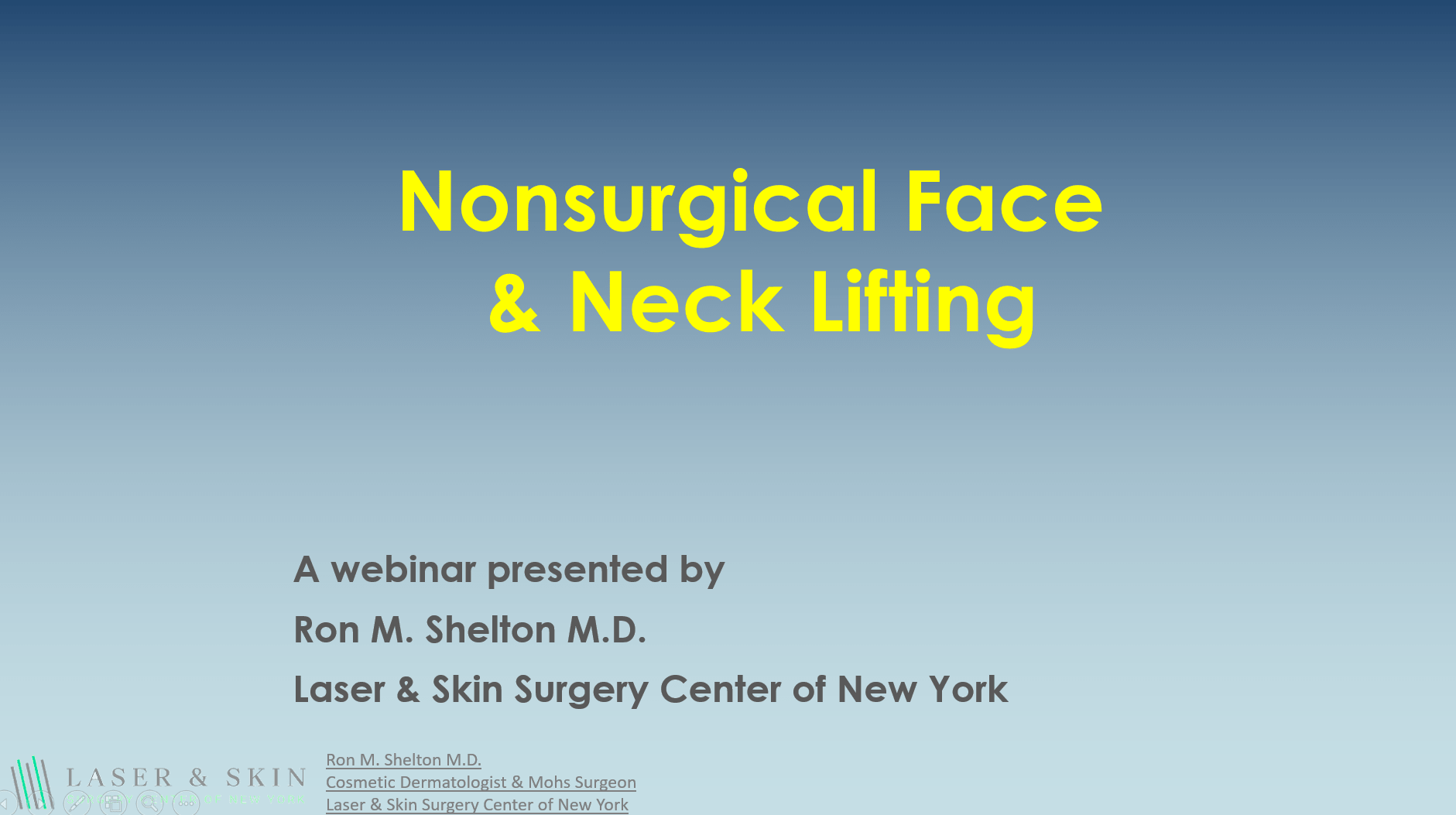 non-surgical face lifting webinar by Dr Shelton
